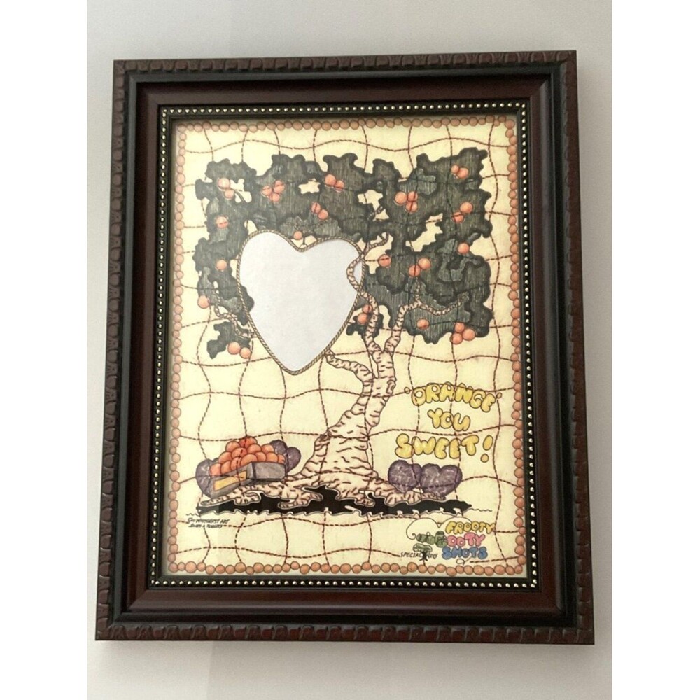 Vintage Frooty Pooty Shots Framed Art Print Mat-1 Photo Novelty Insert Collage